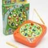 Square Fishing Plate Square magnetic fishing plate toy with rods and fish